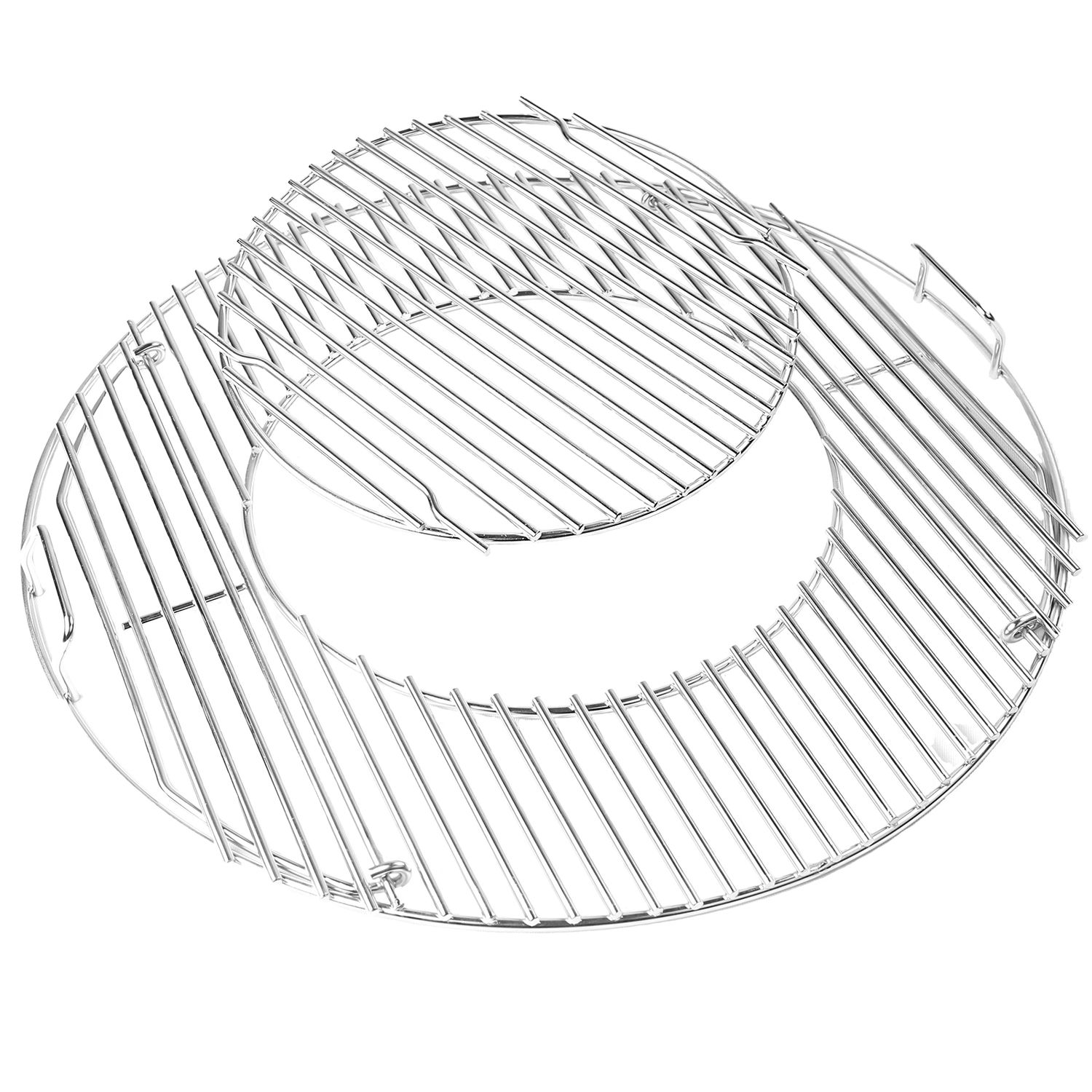 CAMPAQUIP 22 CAMPAQUIP 22" Steel Plated Cooking Grate - Hinged Sides and Removable Insert
