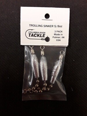 Columbia River Trolling Sinker 5/8oz 3pk