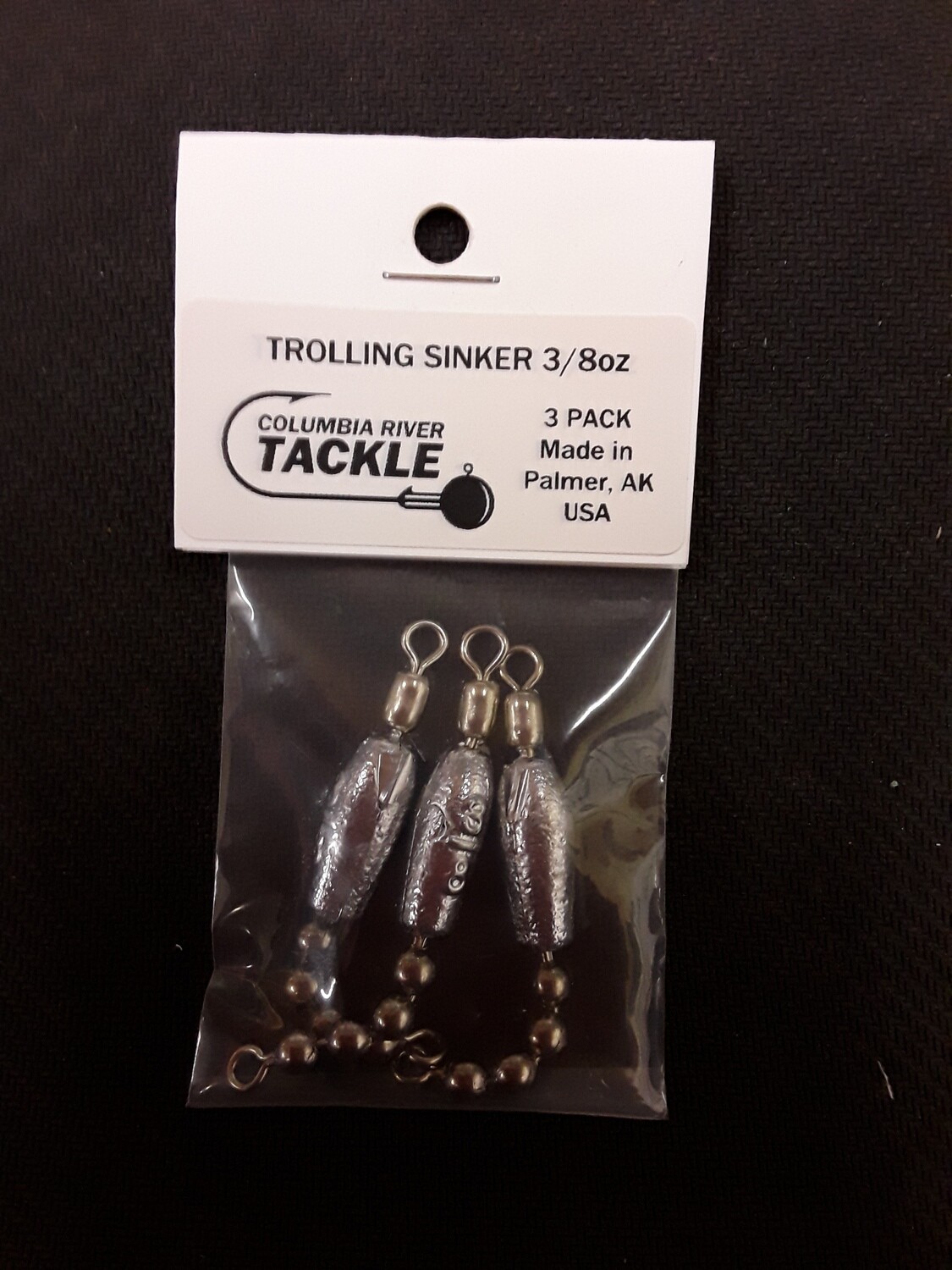 Columbia River Trolling Sinker 3/8oz 3pk