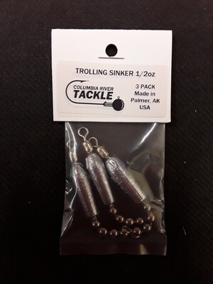 Columbia River Trolling Sinker 1/2oz 3pk
