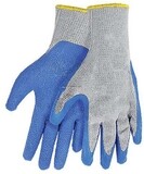 Calcutta CG1001 Men&#39;s Knit Gripper Gloves Rubber Coated Palm Gry/Blu