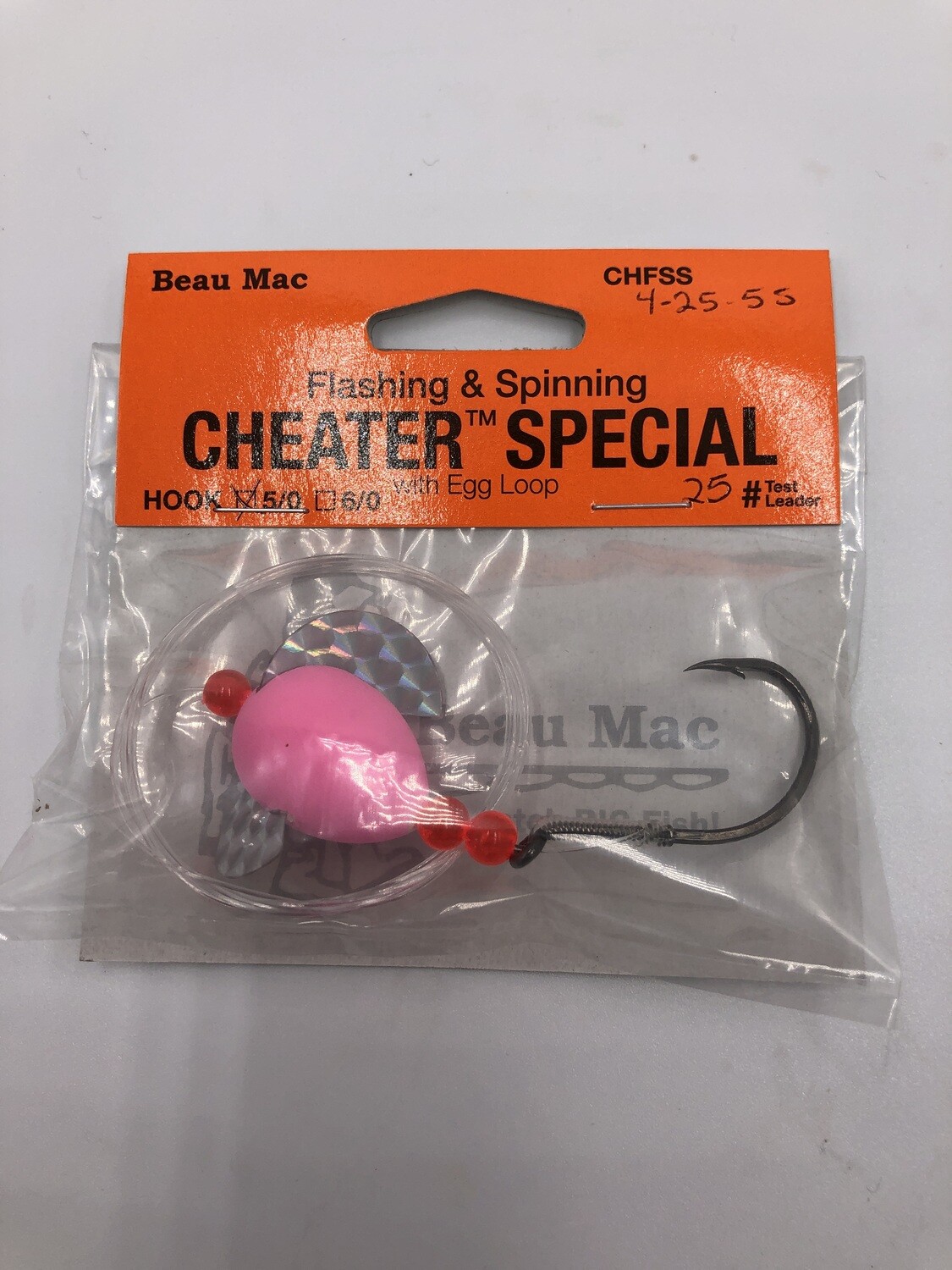 F&amp;S Cheater Spec sz 4 25-lb Sngl 5/0 Hook, Color: 5S