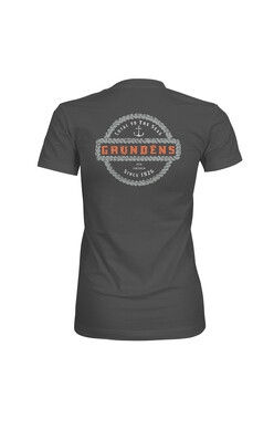 Grundens WOMEN'S ROPE KNOT SS T-SHIRT HEATHER CHARCOAL XXL