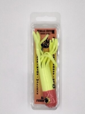 Kodiak Custom 4" Tube Jig 1.0oz YE / RE