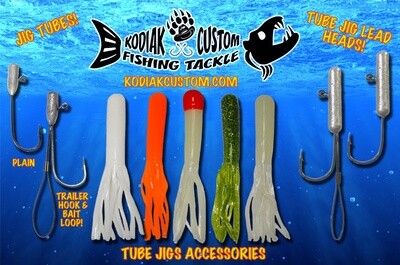 Kodiak Custom Tube 4&quot; 5pk (Hook not included)