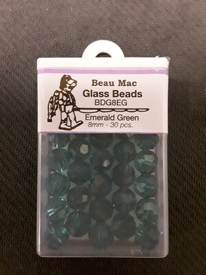 Beau Mac Beads Glass Facet 8mm 50pk