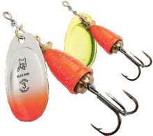 Blue Fox Classic Vibrax 06  Orange Chartreuse Candyback