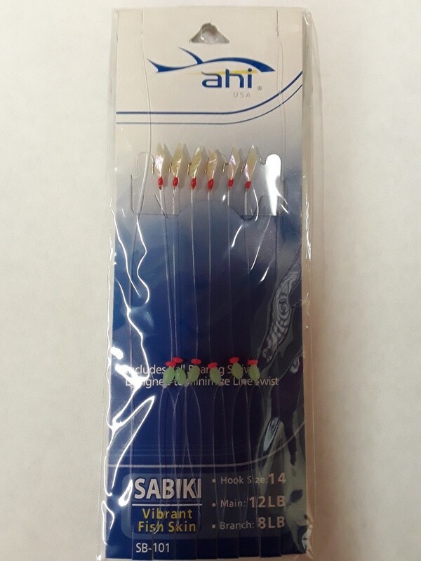 AHI Sabiki Vibrant Fish Skin SZ-14 ML-12 BL-8
