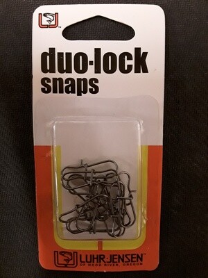Luhr Jensen 65 lb Test Duo-Lock Snap / 12pk Stainless Steel
