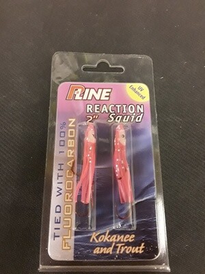 P-Line Reaction Squid 2.5" Pink Glitter 2pk