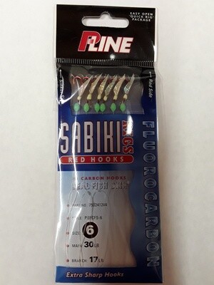P-Line Sabiki Flurocarbon Fish Skin