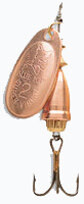 Blue Fox Classic Vibrax 00 Plated 7/64  Copper / Copper