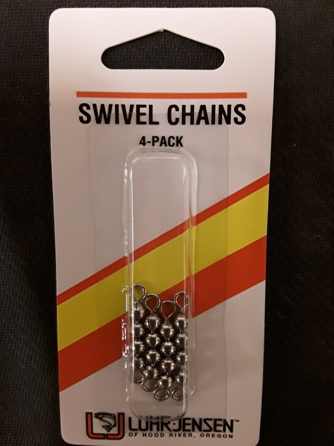 Luhr-Jensen 4 Bead Chain / 4Pk  Stainless Steel