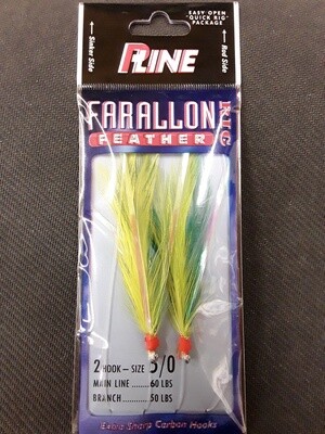 P-Line Farallon Feather  5/0  2 Hook Rig