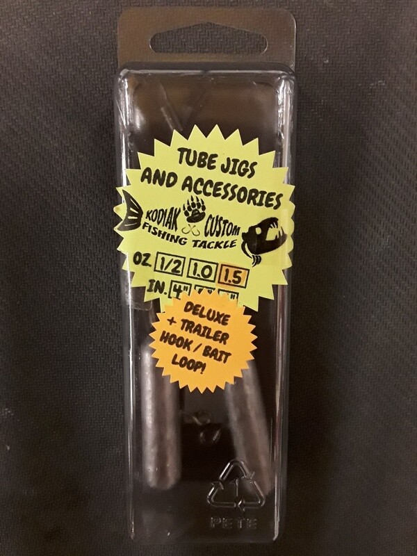 Kodiak Custom Tube Jig Hook w/Trailer 1.5X2