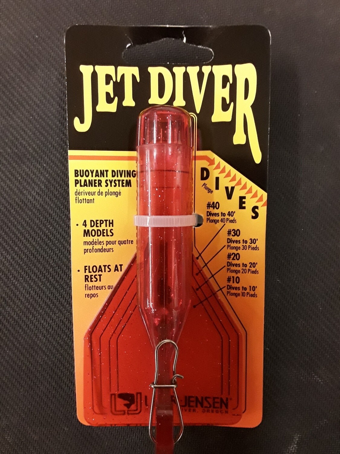 Luhr-Jensen 40&#39; Jet Diver  Pink Crystal