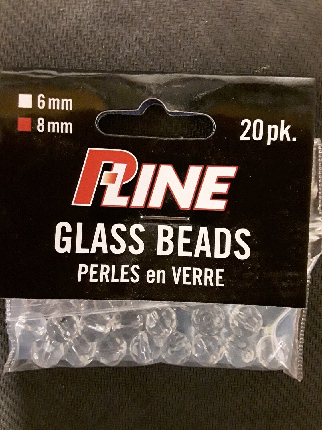 P-LINE GLASS BEADS FACETED 8MM
