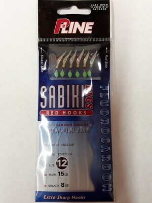 P-Line Sabiki #12 Flurocarbon Fish Skin