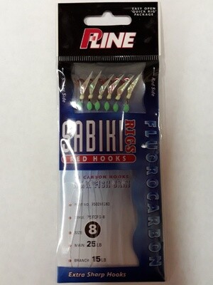 P-Line Sabiki #8 Flurocarbon Fish Skin