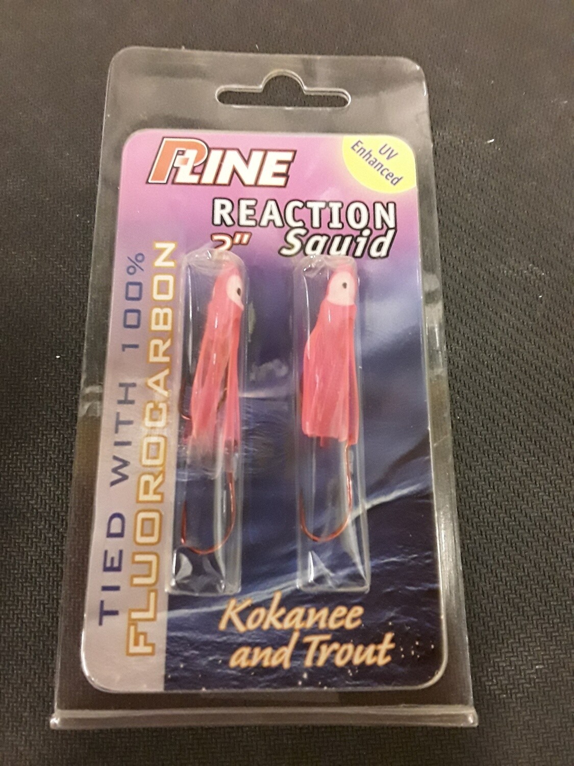P-Line Reaction Squid 2.5" Pink 2pk