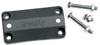 Scotty Rail Mounting Adapter Black 7/8” &amp; 1” Square / Round Rail use with 0241