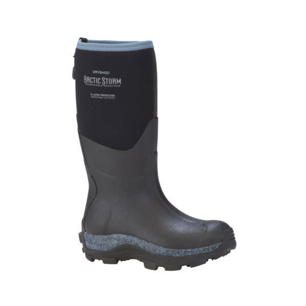 DryShod Women's Rubber Boot Arctic Storm Boot Hi Black / Gray