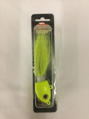 Berkley Fusion19 Bucktail Jigs Chartreuse 8 oz 10/0