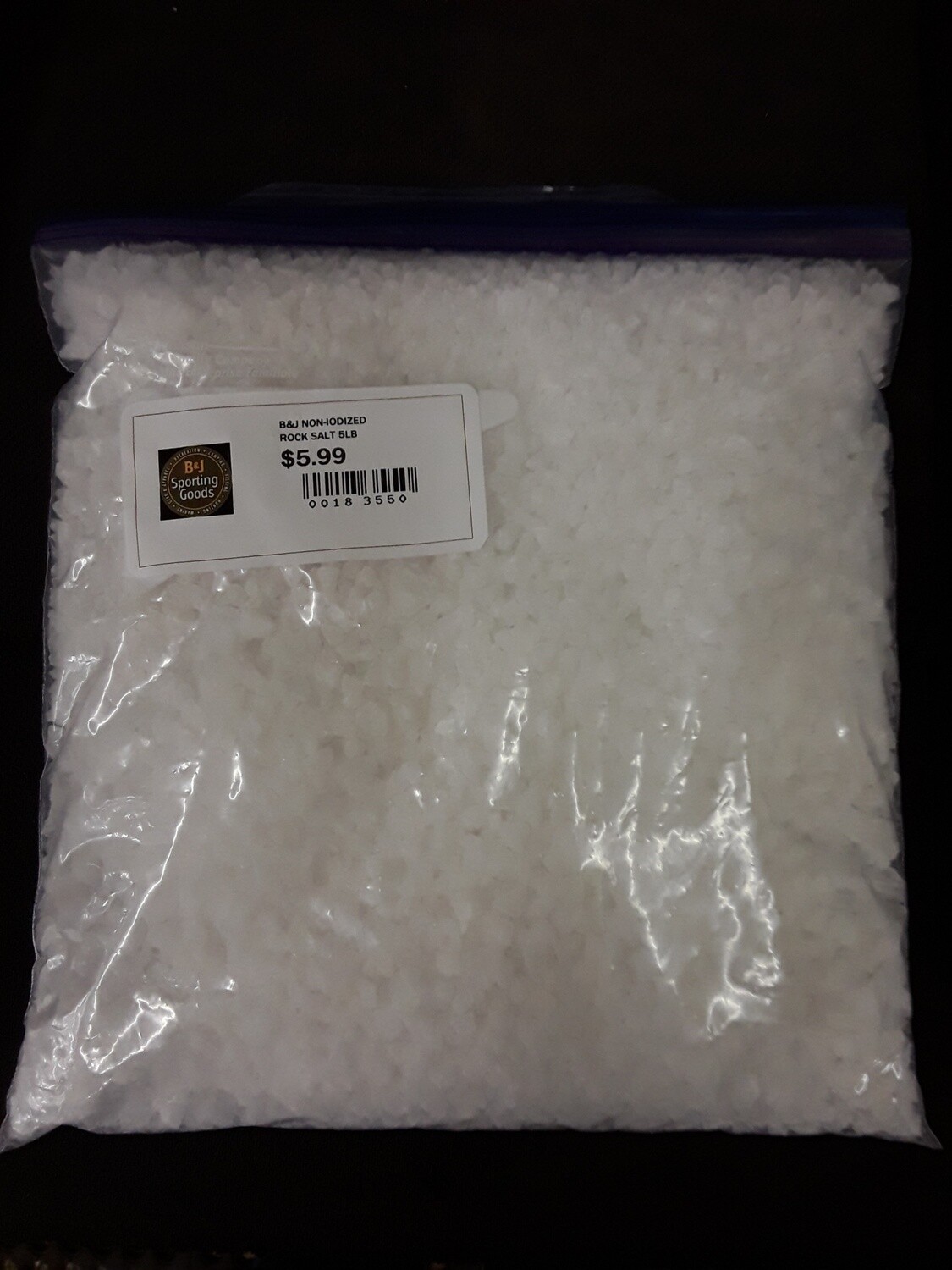 B&J Rock Salt Bait Cure 5lb bag