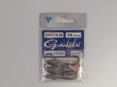 Gamakatsu DARTER 26 SIZE 2/0 3/16oz 505412-3/16