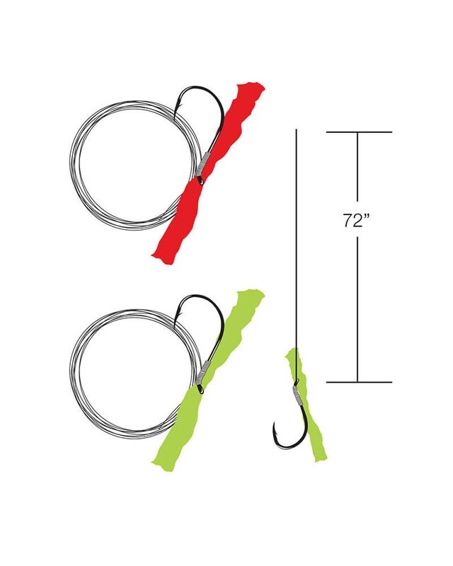 Gamakatsu Sockeye Rig Flame Red Hook 3/0-30 372313-FR-30