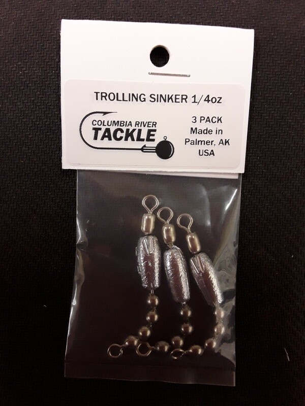 Columbia River Trolling Sinker 1/4oz 3pk