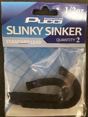 Pucci Slinky Sinker Slws 1/2oz Standard Lead 2pk
