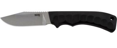 SOG ACE - Stonewash Straight w/ Sheath - Black