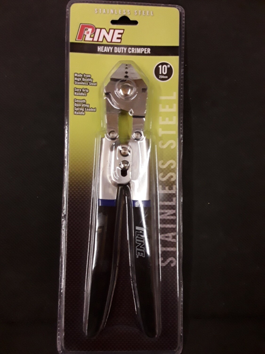 P-Line  HEAVY DUTY HAND CRIMPER 10" STAINLESS STEEL