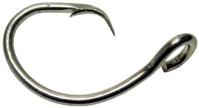 Mustad Circle Hook 2X Strong Kirbed Oversize Ring Duratin 18/0
