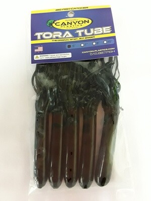 Canyon Tube Jig Black 6&quot; 5pk