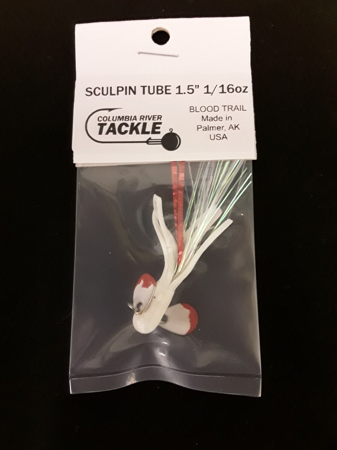 Columbia River Sculpin Tube 1.5&quot; 1/16oz Blood Trail