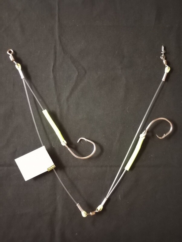 B&amp;J Double Halibut Rig Deluxe Glow 16/0