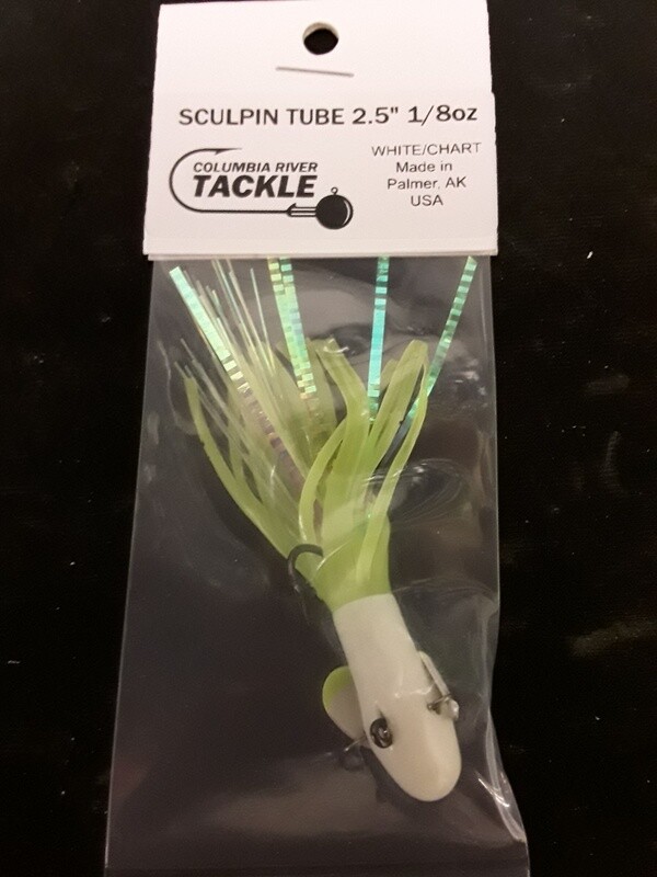 Columbia River Sculpin Tube 2.5" 1/8oz White Chart