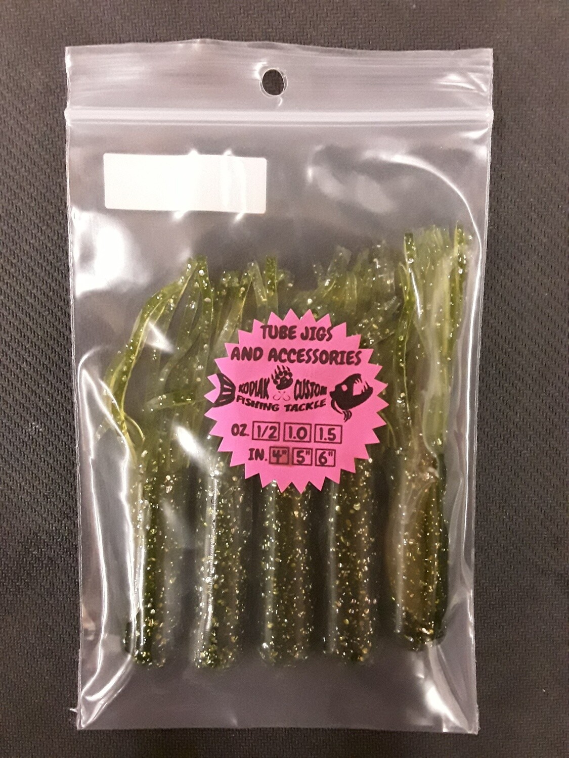 Kodiak Custom Tube 4" 5pk GR