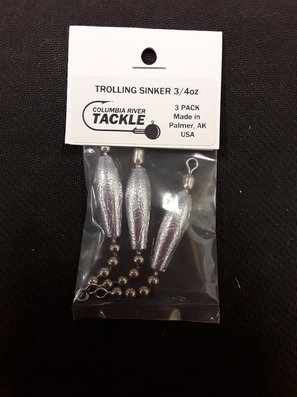 Columbia River Trolling Sinker 3/4oz 3pk
