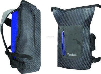 Mustad Dry backpack 30L Dark Grey/Blue 500D Tarpaulin   30 LITER