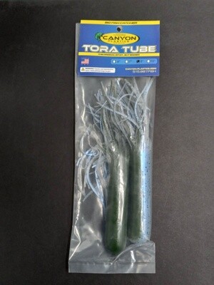 Canyon Plastics Gitzit Giant Tora 8&quot; Bl Pearl Pep/Grn Blk 2pk