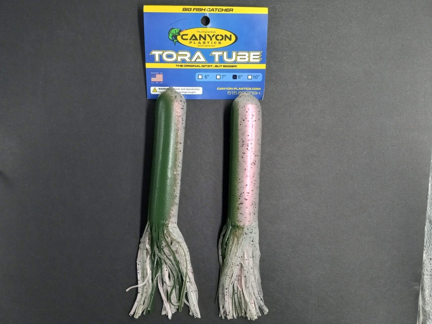Canyon Plastics Gitzit Giant Tora  8&quot; Rainbow Trout 2pk