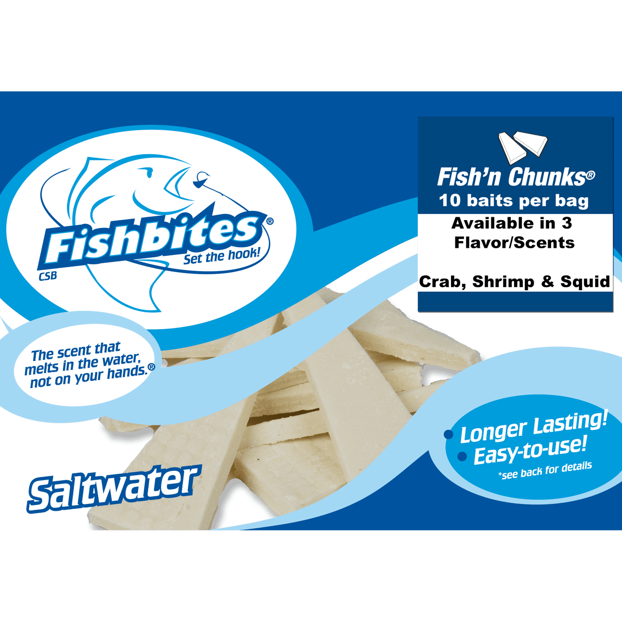 Fishbites Fish&#39;n Chunks - Crab - Long Lasting