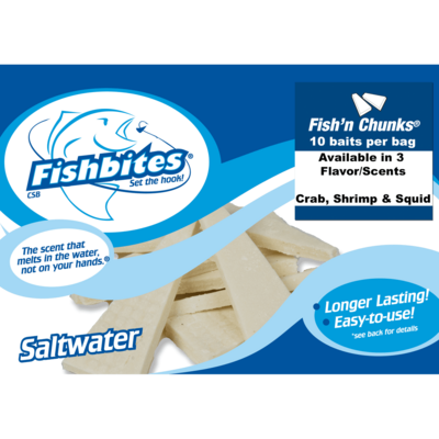 Fishbites Fish&#39;n Chunks - Crab - Long Lasting