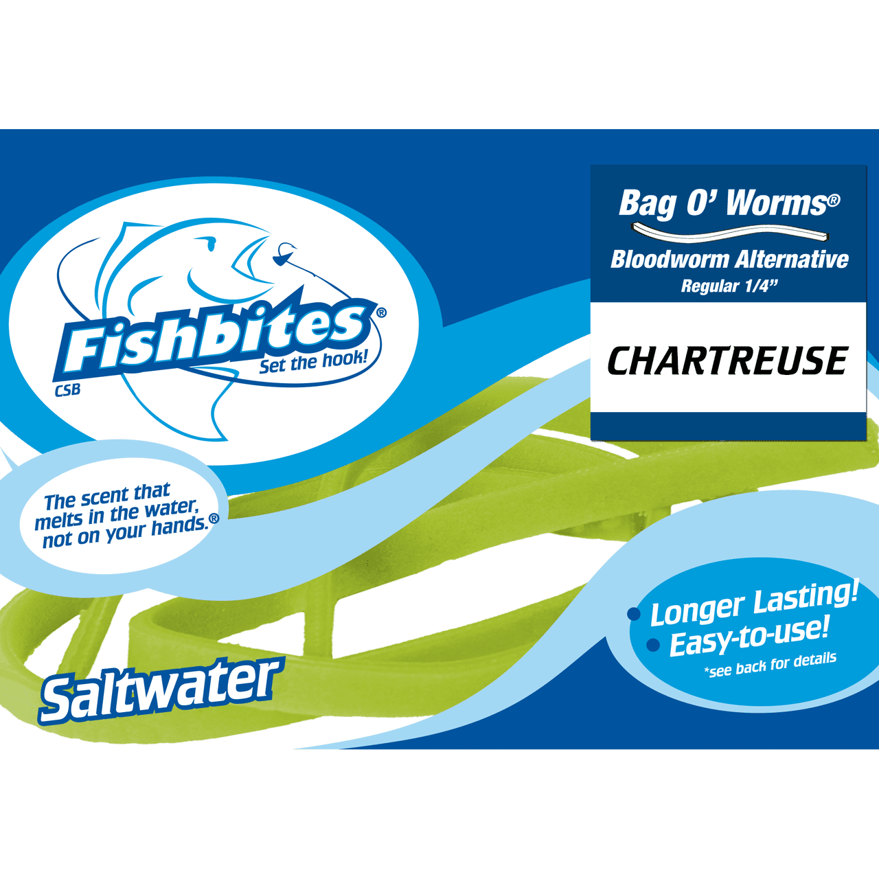 Fishbites Bag O' Worms 3/8" Bloodworm Long Lasting chart