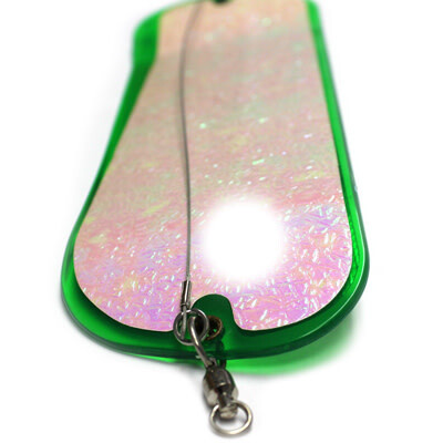GDF Quick Release w/Pro-Troll 11&quot; Flasher Glo Green