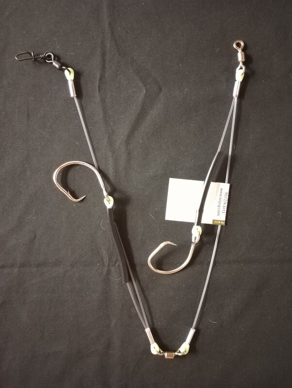 B&amp;J Halibut Rig Double Black