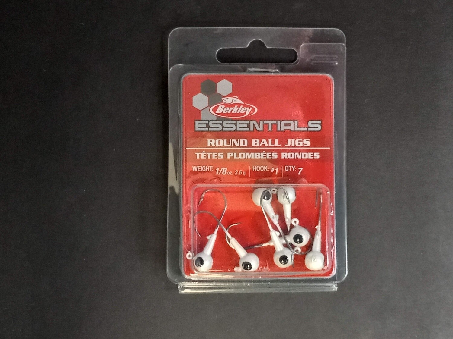 Berkley Essentials Round Ball Jigs White 1 1/8oz